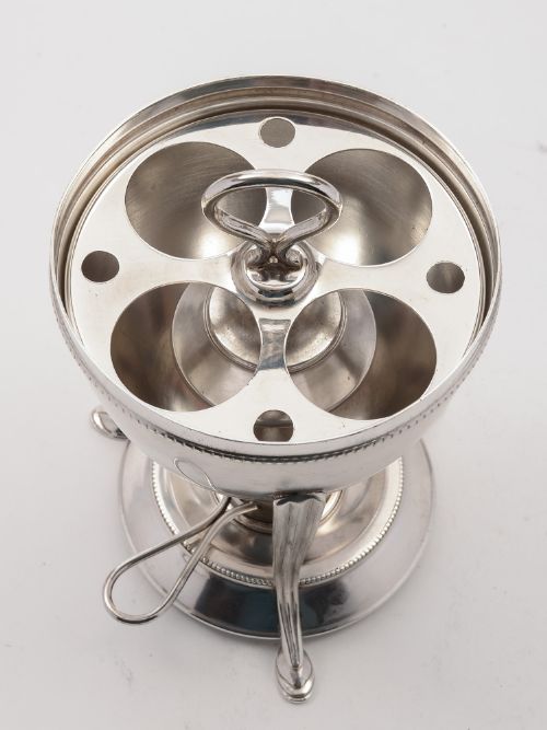 fig 1. Victorian Silver Plated Egg Coddler, Circa 1880