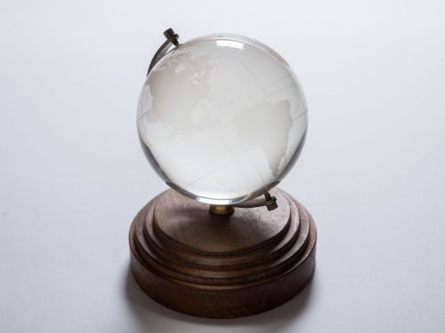 Glass Globe Paperweight, Circa 1920