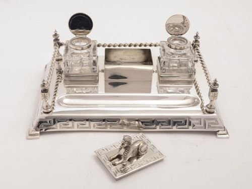fig 1. Victorian Ink Stand, Circa 1880