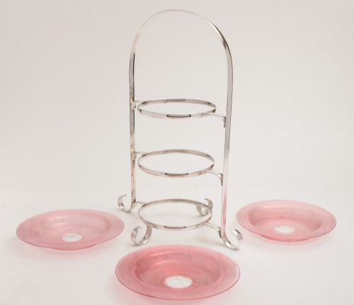 fig 1. Edwardian Three Tier Cake Stand, Circa 1910