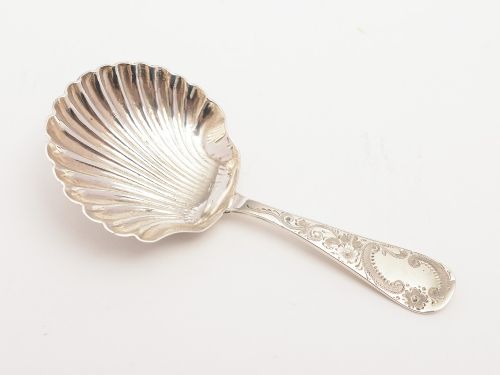 Edwardian Silver Tea Caddy Spoon, Sheffield 1905