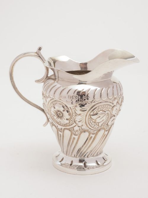 Victorian Silver Cream Jug, Sheffield 1890