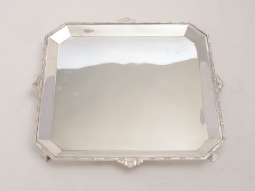 Art Deco Silver Plated Salver, Circa 1925