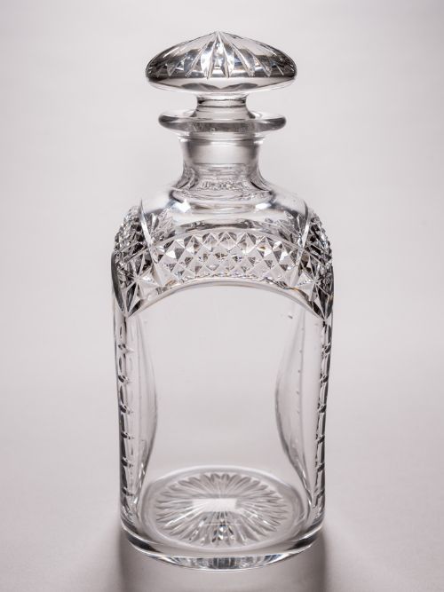 Edwardian Square Cut Glass Decanter, Circa 1905