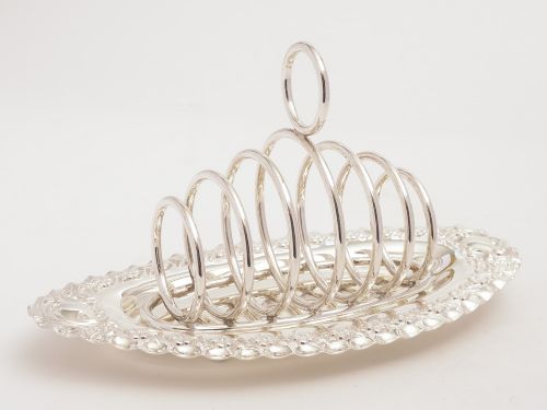 Edwardian Silver Plated Toast/letter Rack, Circa 1905