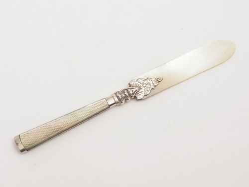 French Mother of Pearl Paper Knife, Circa 1880