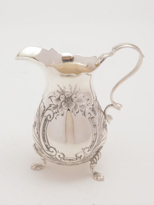 Edwardian Silver Cream Jug, Birmingham 1902