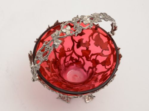 fig 1. Victorian Cast Silver Plated Sweetmeat Dish, Circa 1880