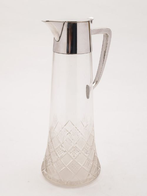 fig 1. Silver Plated WMF Claret Jug, Circa 1900