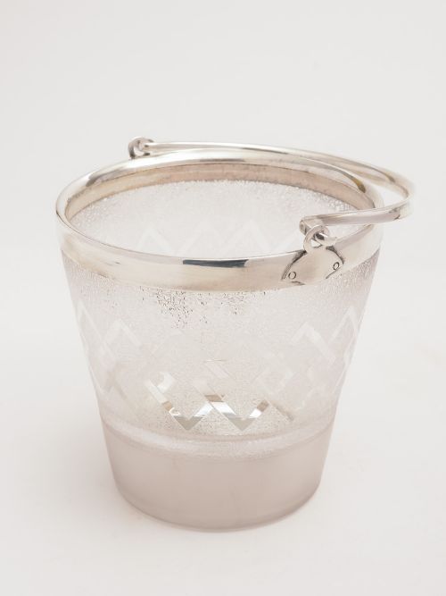 fig 1. Art Deco Glass Ice Bucket, Circa 1925