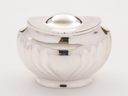 Victorian Silver Plated Tea Caddy, 1889