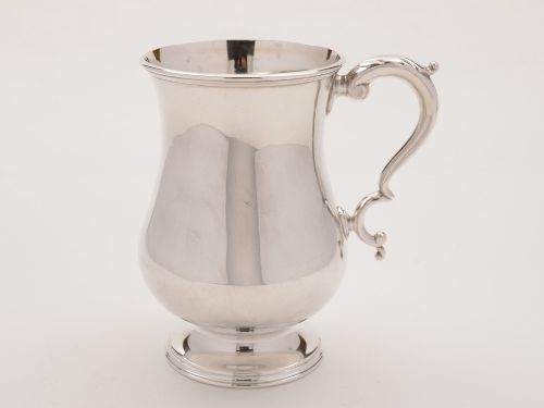 fig 1. Edwardian Silver Pint Tankard, Sheffield 1904