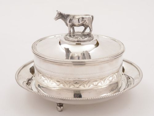 Victorian Silver Plated Butter Dish, Circa 1890