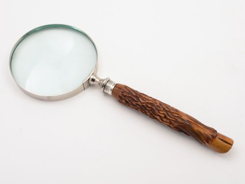 Antler Handled Magnifying Glass, Sheffield 1894
