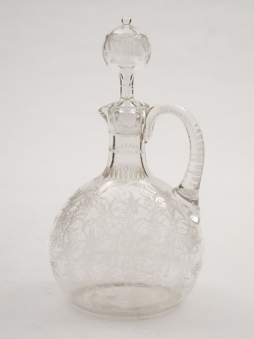 fig 1. Victorian Glass Claret Jug, Circa 1890