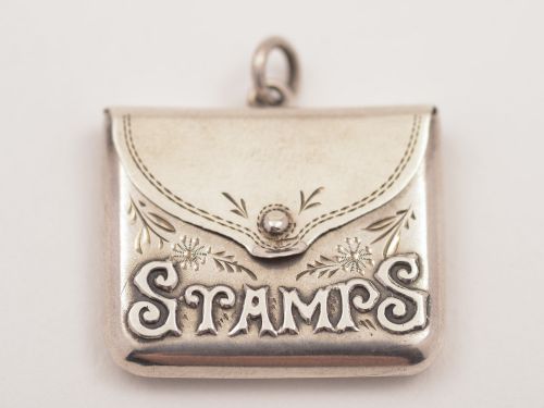 Edwardian Silver Stamp Case, Birmingham 1905