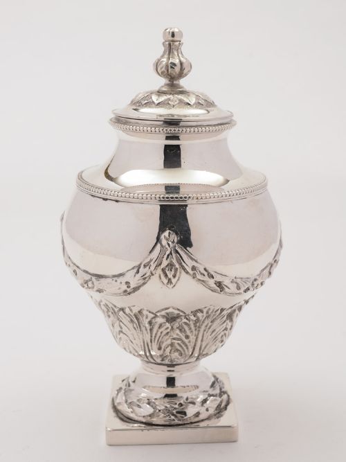 Edwardian Silver Plated Tea Caddy, Circa 1905