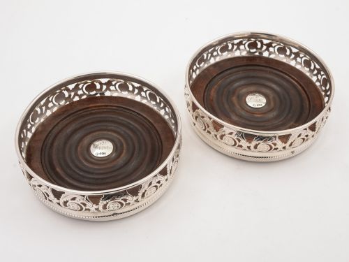 Pair of Edwardian Coasters, Sheffield 1901