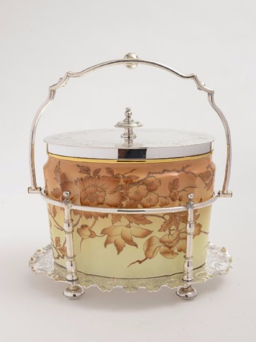 Victorian Oval Biscuit Box, Circa 1880