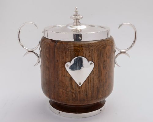 Victorian Oak Biscuit/cookie Box, Circa 1895