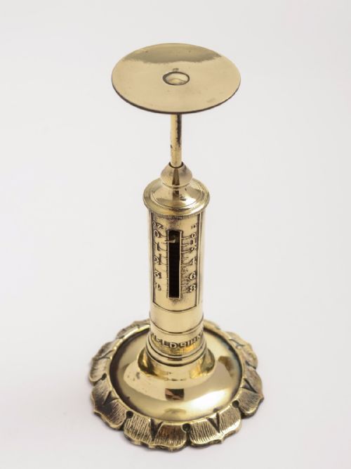 Victorian Brass Candlestick Postal Scales, Circa 1840