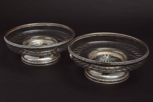 A Pair of French Silver Comports, Circa 1910