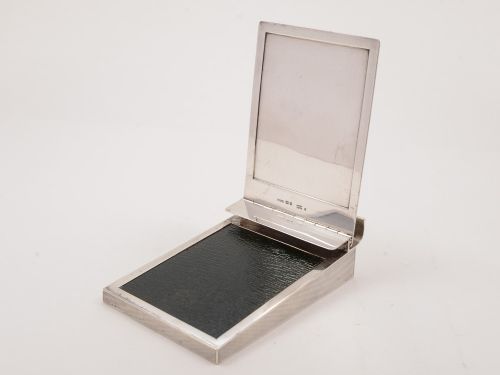 fig 1. Art Deco Silver Asprey Notebook Holder, London 1930