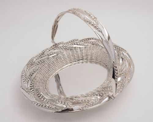 Victorian Silver Plated Bread Basket, Circa 1860