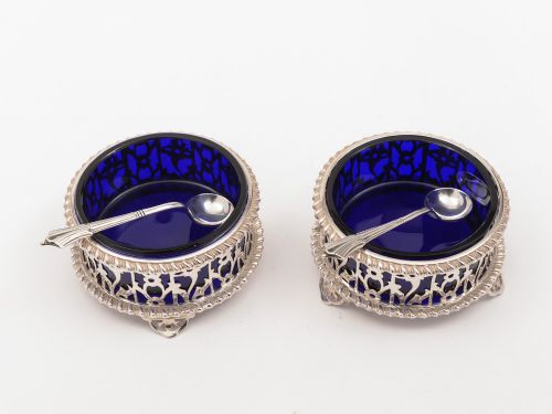 Pair of George V Silver Salts, Birmingham 1916