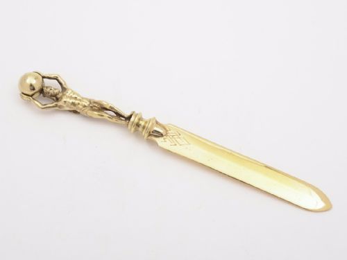 Victorian Brass Paper Knife, Circa 1880