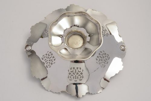 fig 1. Victorian Scottish Silver Plated Basket, Circa 1890