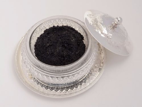 Victorian Caviar Dish & Stand, Circa 1890