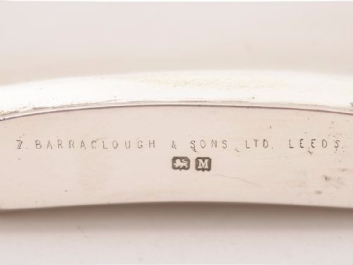 fig 1. Silver Hip Flask with Bayonet Top, Birmingham 1936