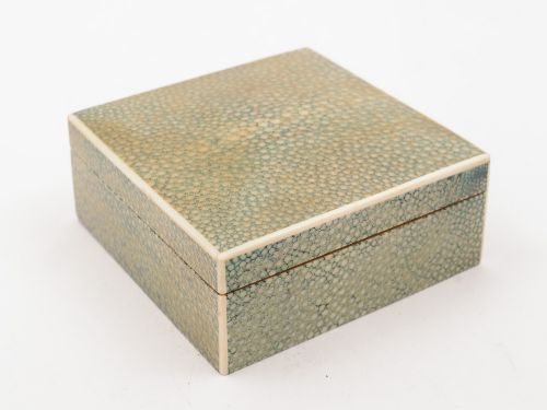 Art Deco Polished Shagreen Table Box, Circa 1930