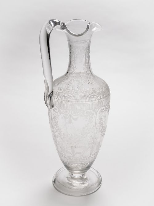 fig 1. Victorian Glass Claret Jug, Circa 1880