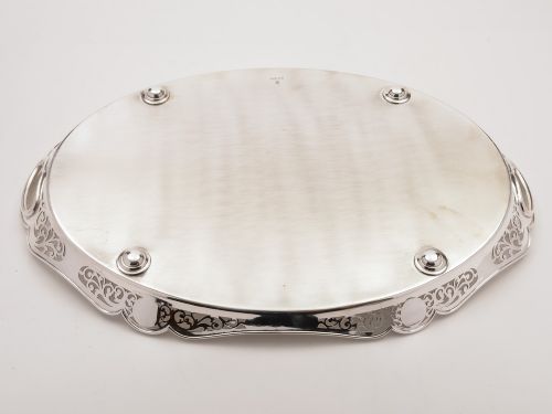 fig 1. Victorian Oval Gallery Tray, Circa 1890