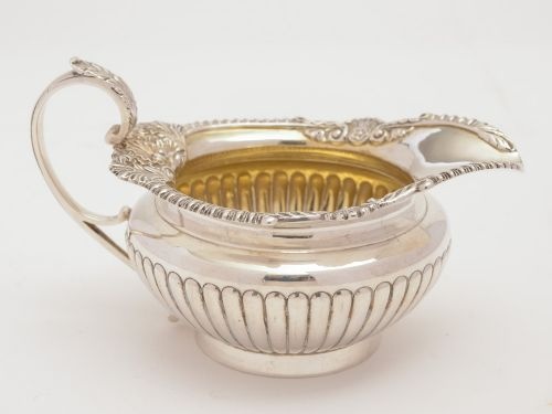 Silver Cream Jug, London 1928