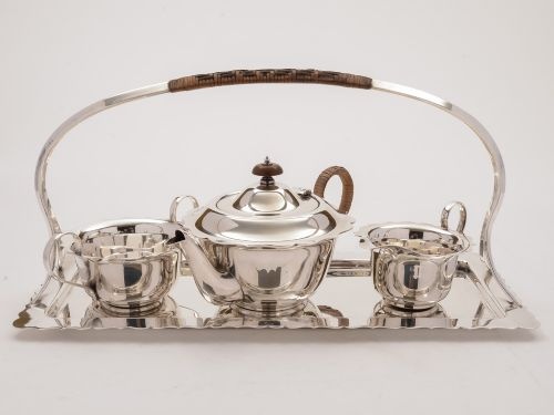 fig 1. Edwardian Tea For Two Set, Circa 1905
