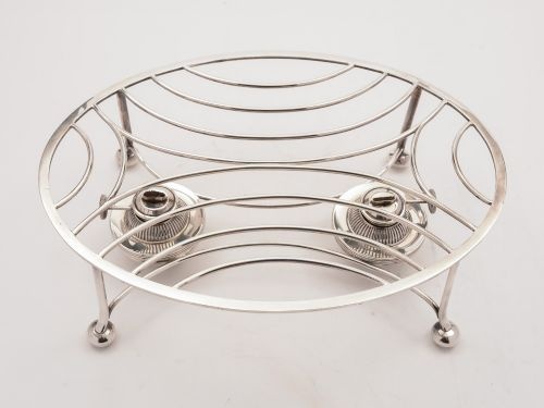 Edwardian Double Burner Trivet, Circa 1905