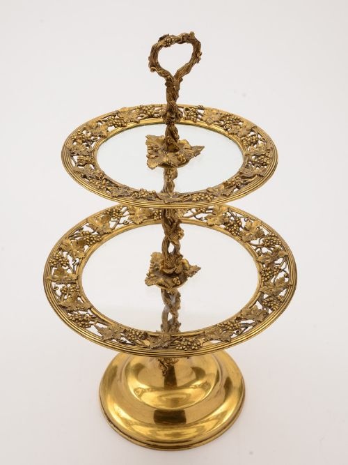 Elkington & Co Two Tier Cake Stand, Dated 1853