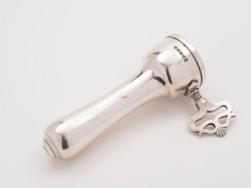 19th Century Victorian Silver Plated Ham Bone Holder, Circa 1890