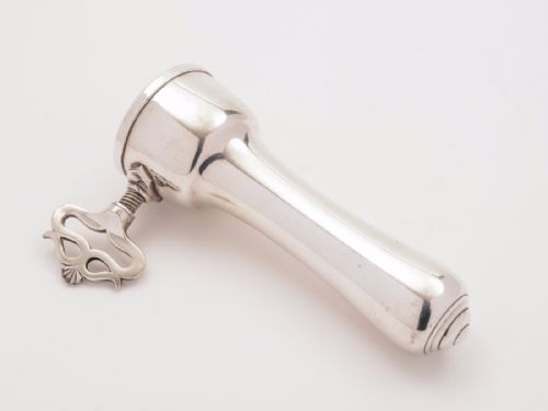 fig 1. 19th Century Victorian Silver Plated Ham Bone Holder, Circa 1890