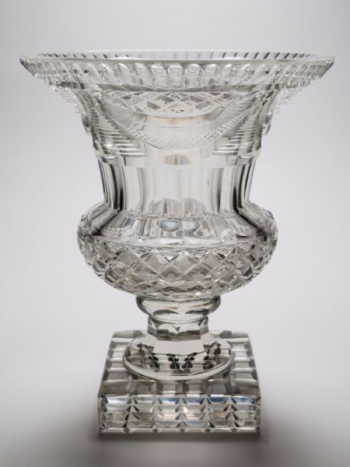 19th Century Victorian Glass Campagna Vase, Circa 1880
