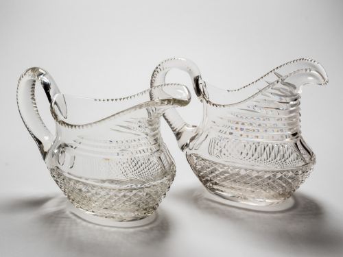 Pair of Edwardian Cut Glass Water Jugs, Circa 1905