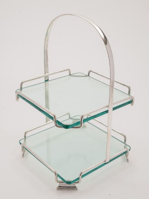 Art Deco 2 Tier Cake Stand, Circa 1930