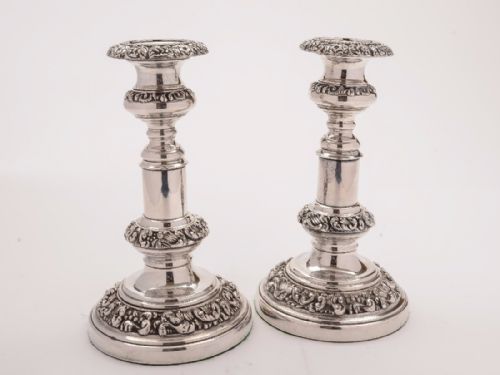Pair of Victorian Telescopic Candlesticks, Circa 1880