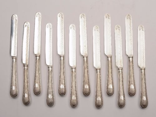 Victorian 24 Piece Dessert Set, Circa 1880