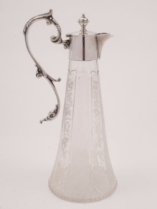 fig 1. Victorian Cut Glass Claret Jug, Circa 1890