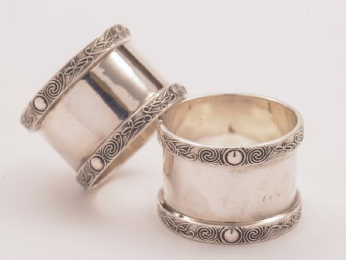 Pair of Silver Napkin Rings, Birmginham 1939