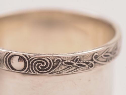 fig 1. Pair of Silver Napkin Rings, Birmginham 1939